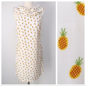 Anthropologie Larke Pineapple shift dress XSP